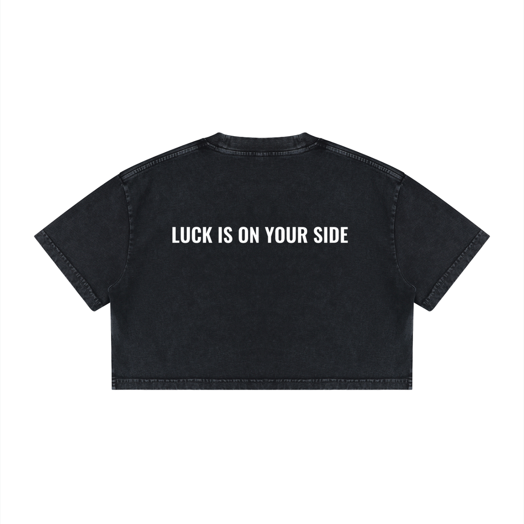 777 Luck is on Your Side Crop Top - 100% Cotton