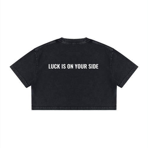777 Luck is on Your Side Crop Top - 100% Cotton