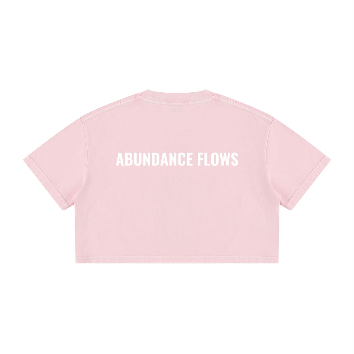 888 Abundance Flows Crop Top - 100% Cotton