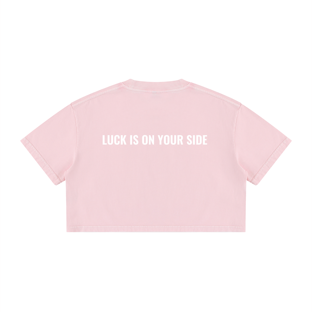 777 Luck is on Your Side Crop Top - 100% Cotton