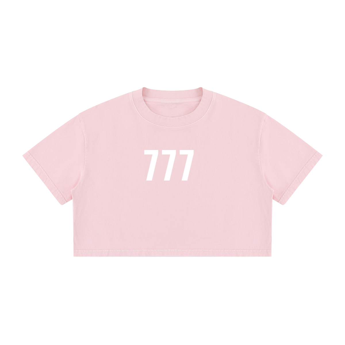 777 Luck is on Your Side Crop Top - 100% Cotton