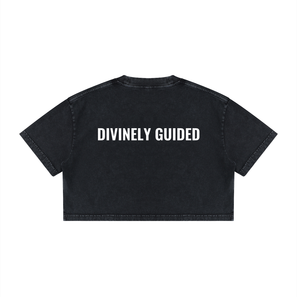 444 Divinely Guided Crop Top - 100% Cotton