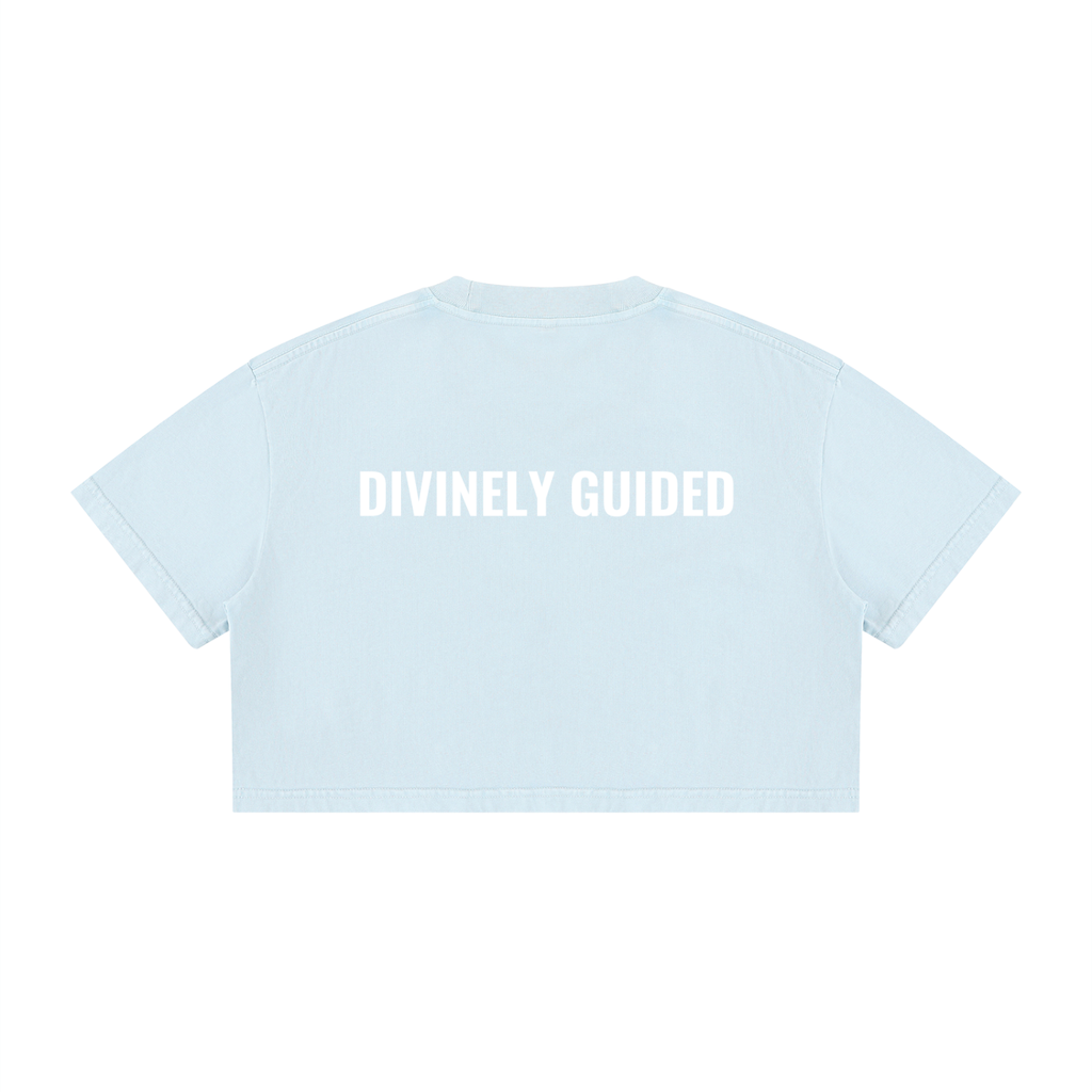 444 Divinely Guided Crop Top - 100% Cotton