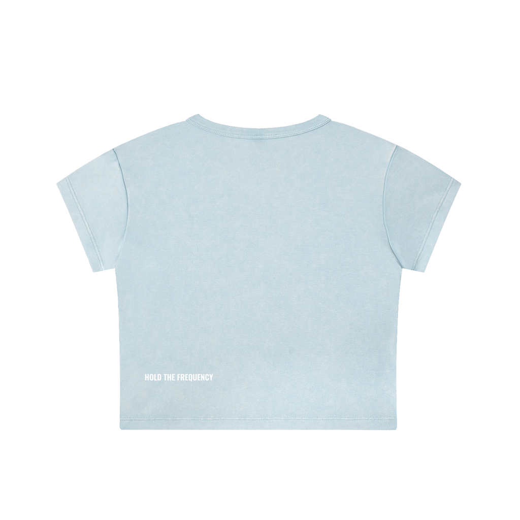 Iconic Snow Washed Crop Top - 100% Cotton
