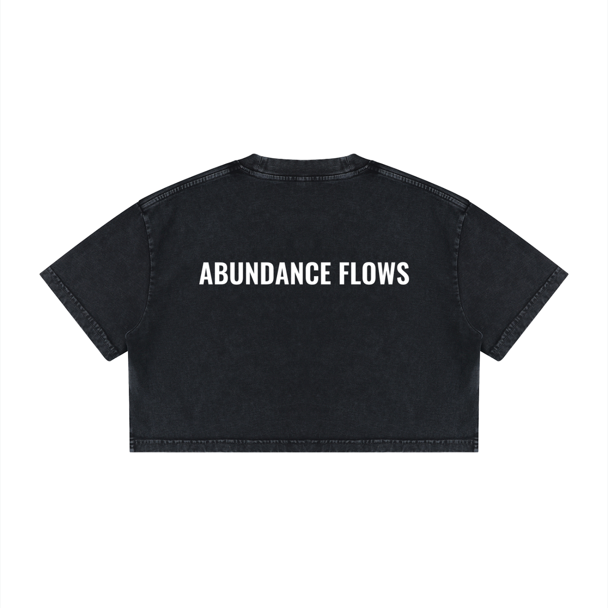 888 Abundance Flows Crop Top - 100% Cotton
