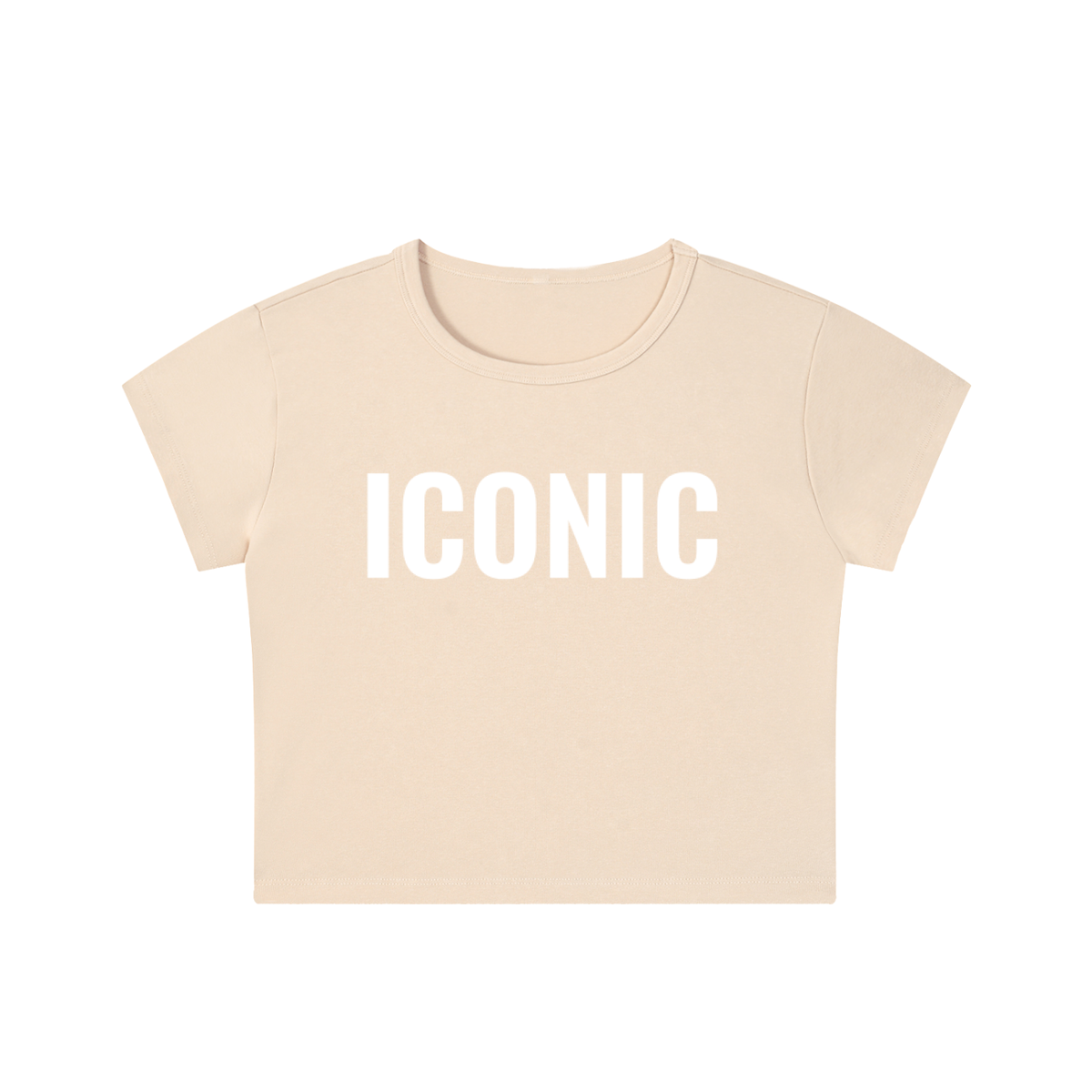 Iconic Snow Washed Crop Top - 100% Cotton