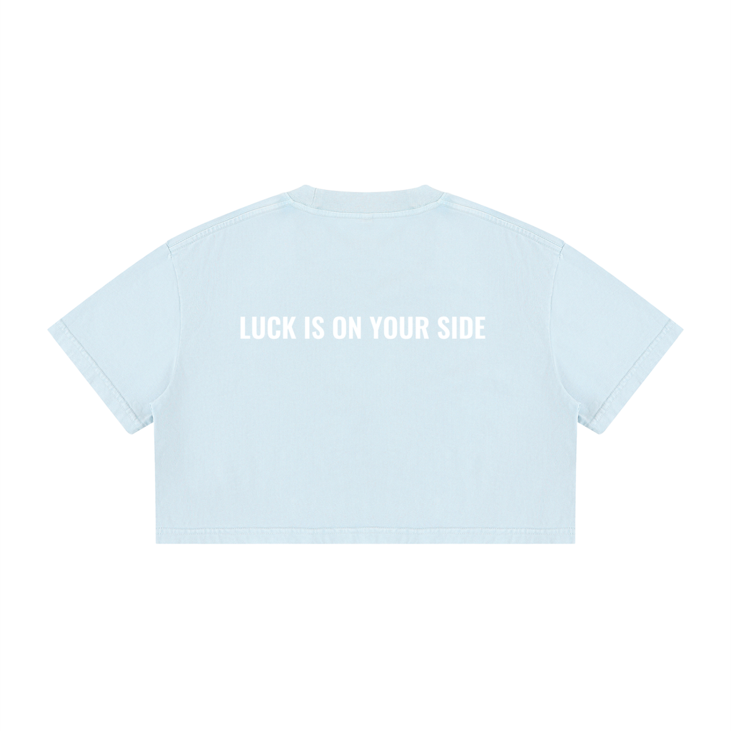 777 Luck is on Your Side Crop Top - 100% Cotton