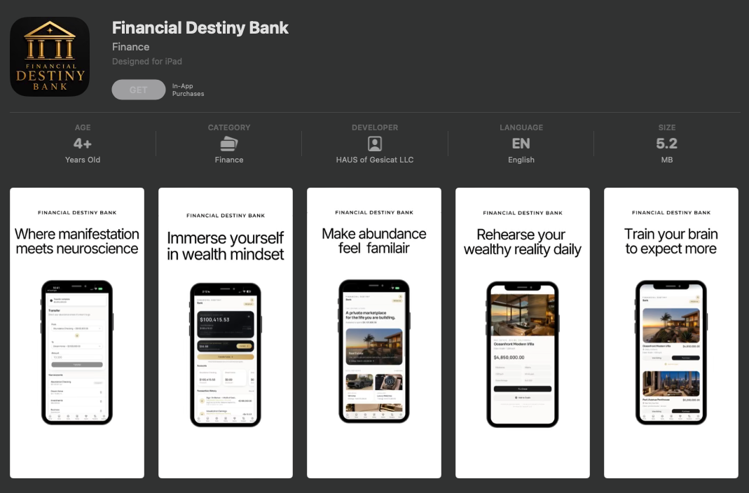 Financial Destiny Bank App