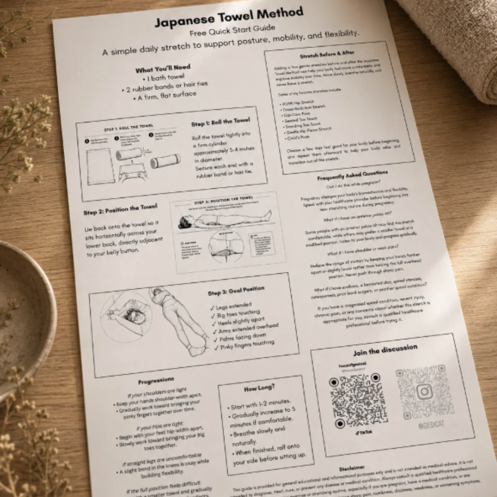 The Japanese Towel Method Quick Guide