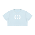 888 Abundance Flows Crop Top - 100% Cotton
