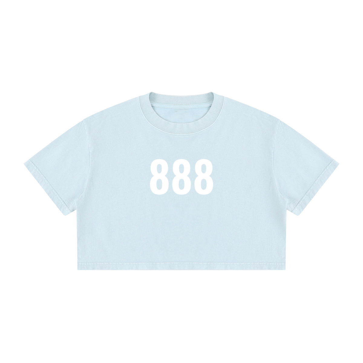 888 Abundance Flows Crop Top - 100% Cotton