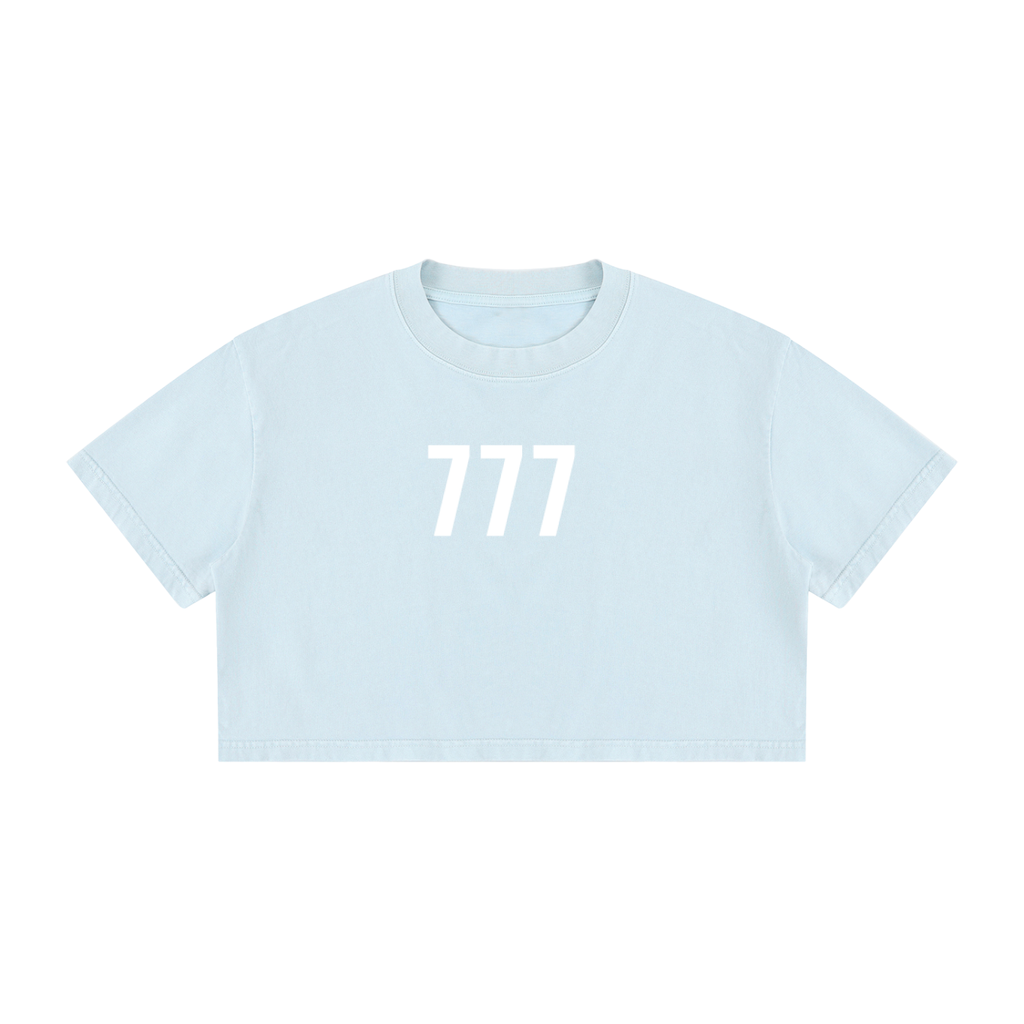 777 Luck is on Your Side Crop Top - 100% Cotton