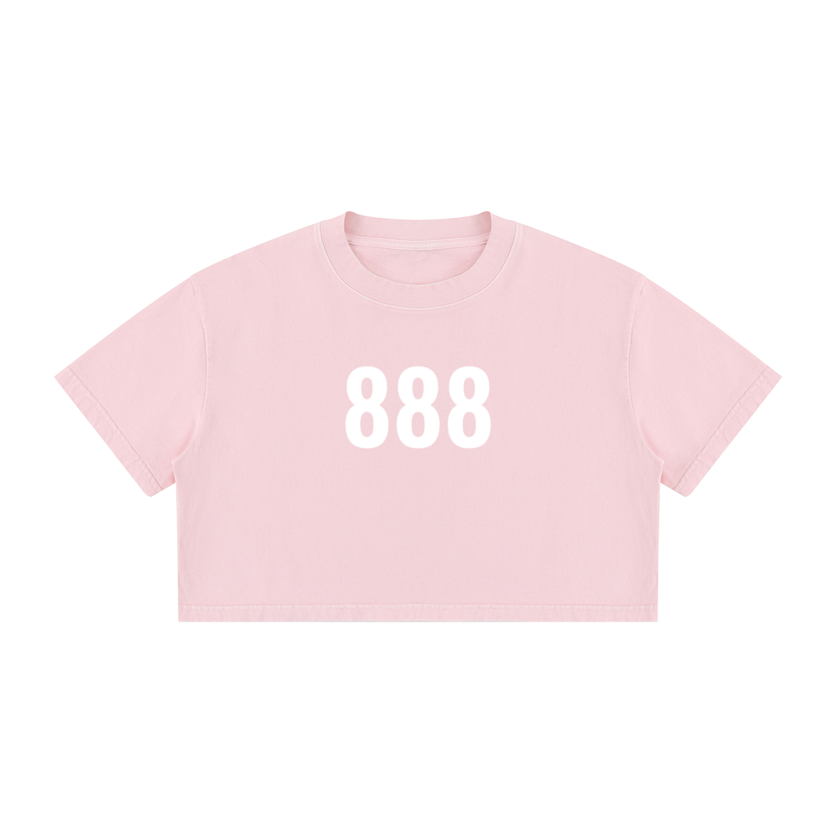 888 Abundance Flows Crop Top - 100% Cotton