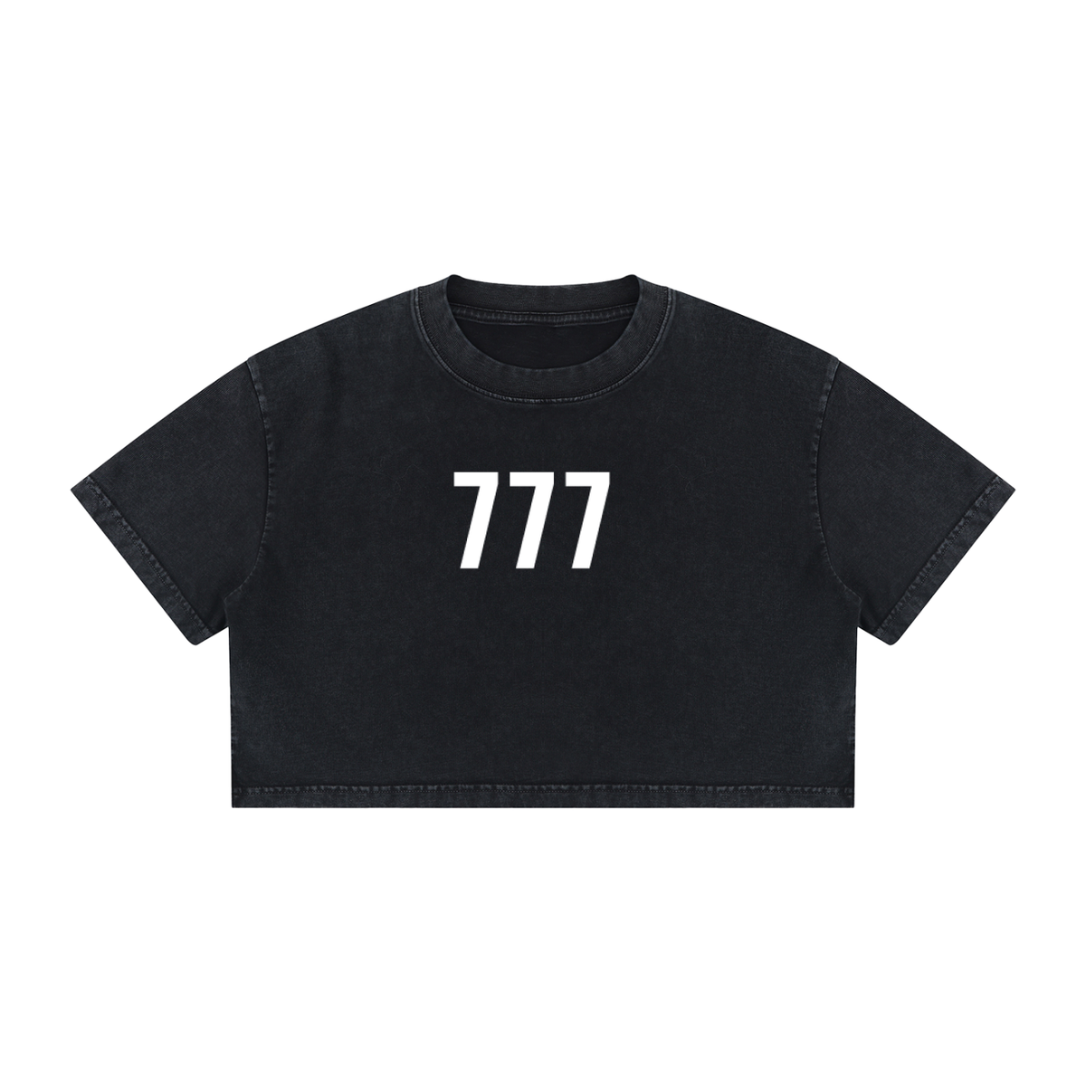 777 Luck is on Your Side Crop Top - 100% Cotton