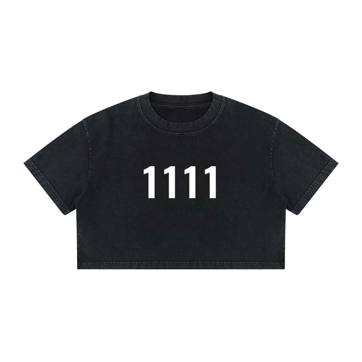 1111 Divine Alignment Crop Top - 100% Cotton