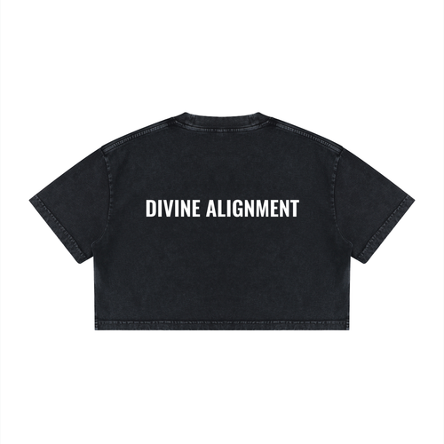 1111 Divine Alignment Crop Top - 100% Cotton