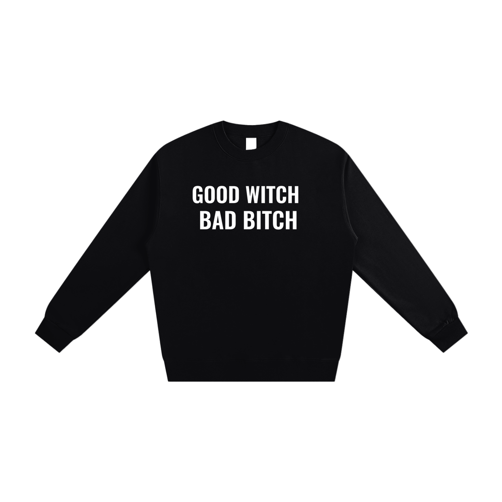 Good Witch Bad Bitch Crewneck Sweatshirt - 100% Cotton