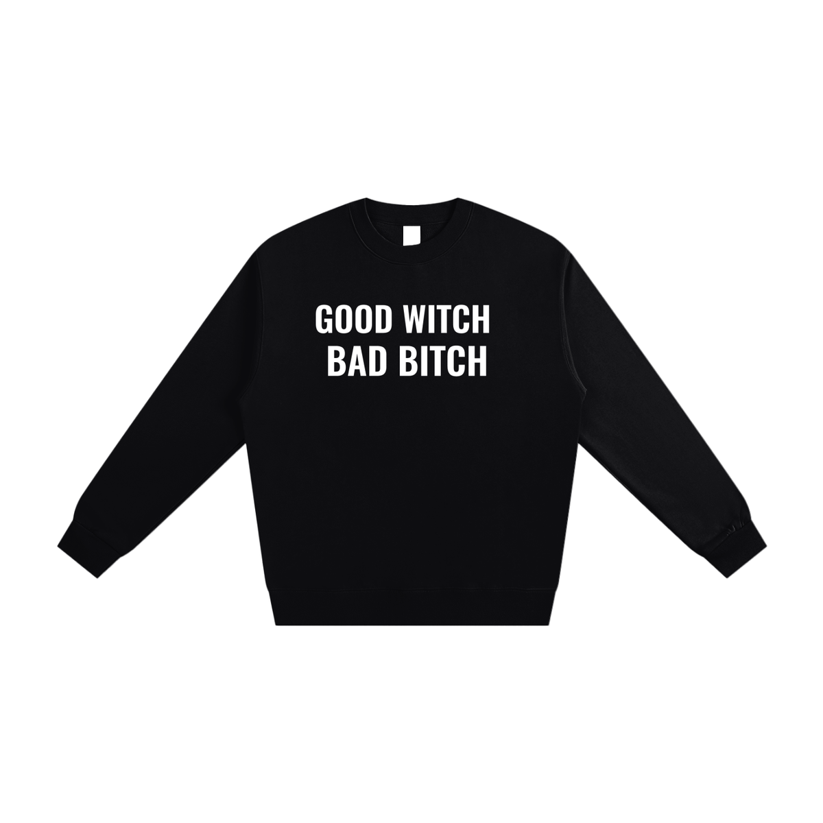 Good Witch Bad Bitch Crewneck Sweatshirt - 100% Cotton
