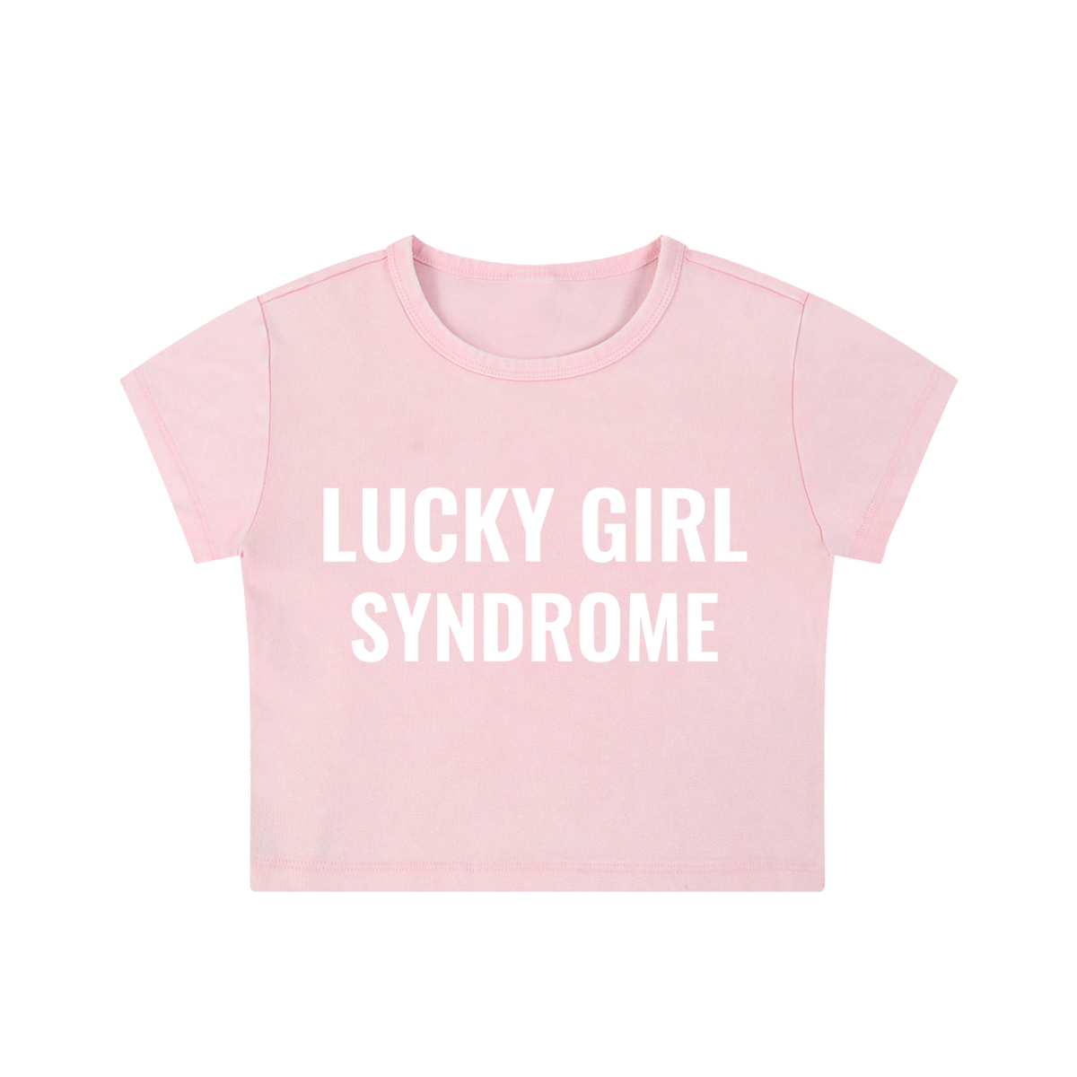 Lucky Girl Syndrome Crop Top - 100% Cotton