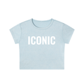 Iconic Snow Washed Crop Top - 100% Cotton