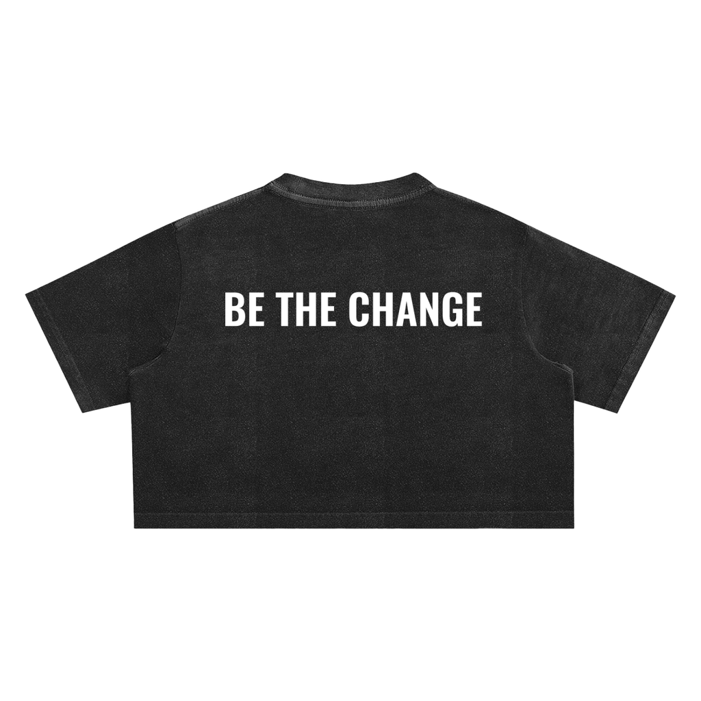555 Be the Change Crop Top - 100% Cotton