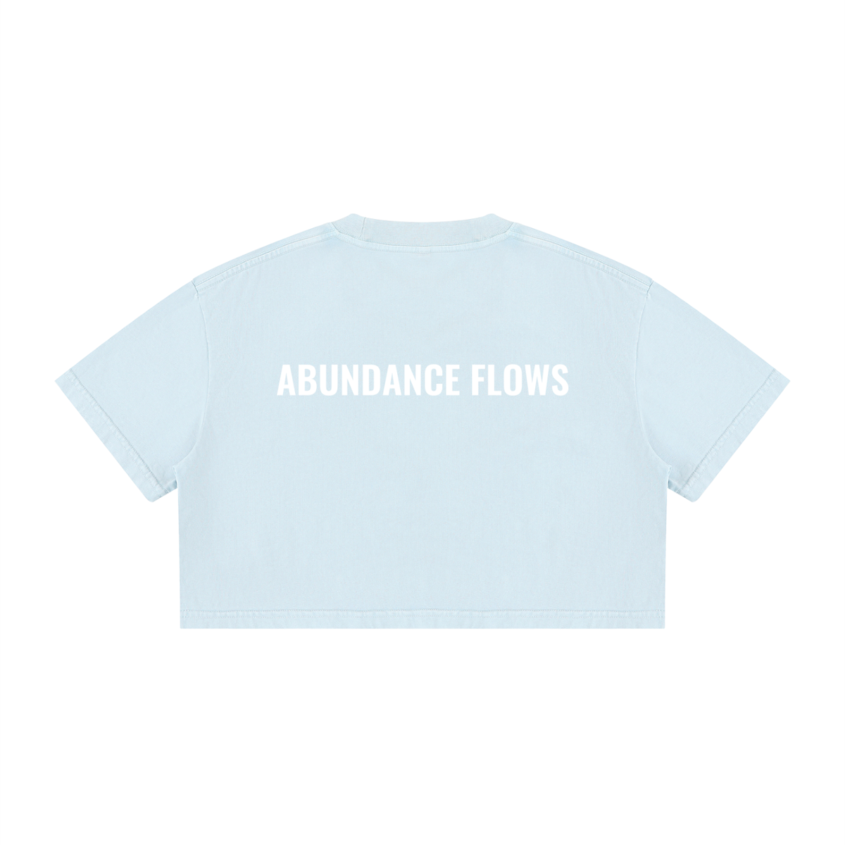 888 Abundance Flows Crop Top - 100% Cotton